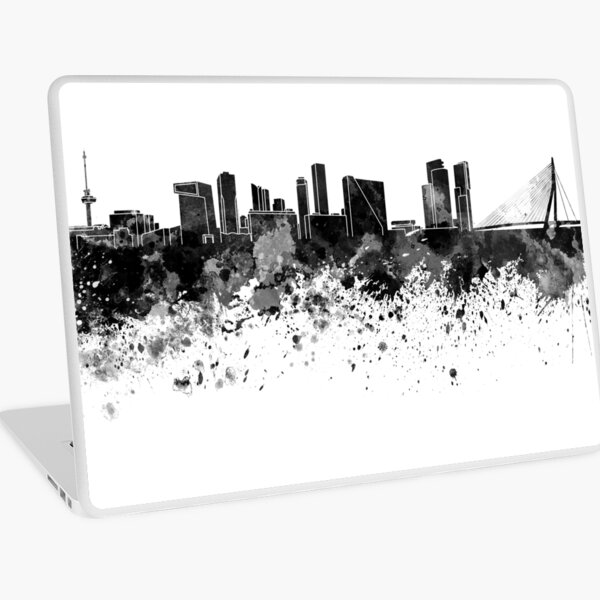 Item preview, Rotterdam skyline in black watercolor designed and sold by paulrommer.