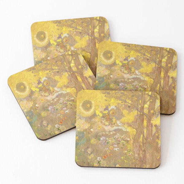 Item preview, Odilon Redon "Trees on a yellow Background" designed and sold by Alexandra Dahl.