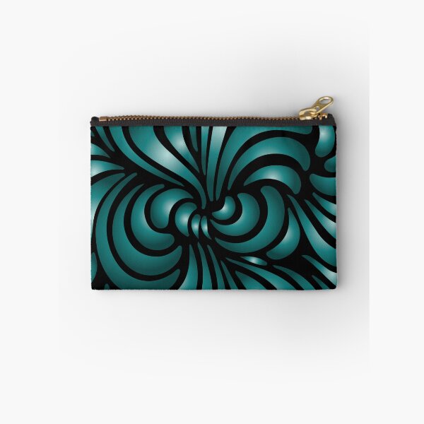 Item preview, Black and Teal Floral Pattern designed and sold by venella.