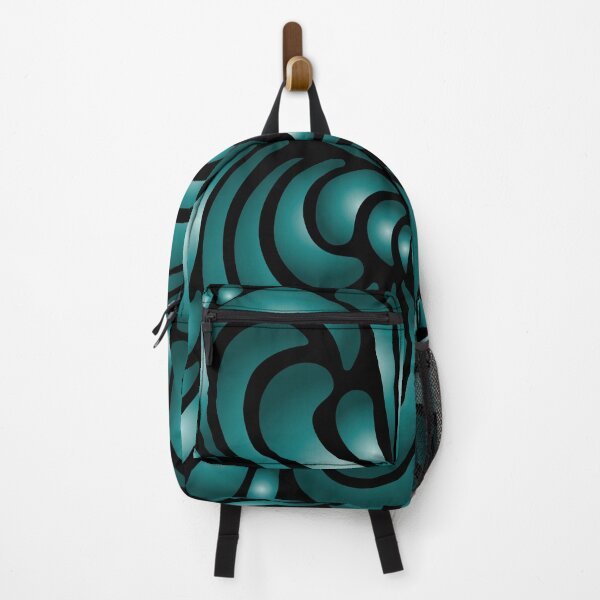 Item preview, Black and Teal Floral Pattern designed and sold by venella.