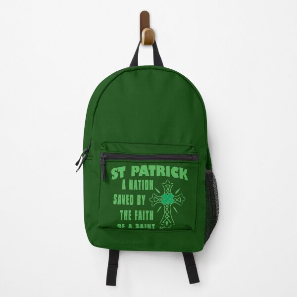Item preview, ST PATRICK A NATION SAVED BY FAITH Irish Clover Cross Christian Design designed and sold by ej-sulu.