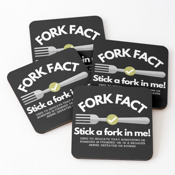 Item preview, Fork Fact Stick A Fork In Me designed and sold by LeonardoBotha.