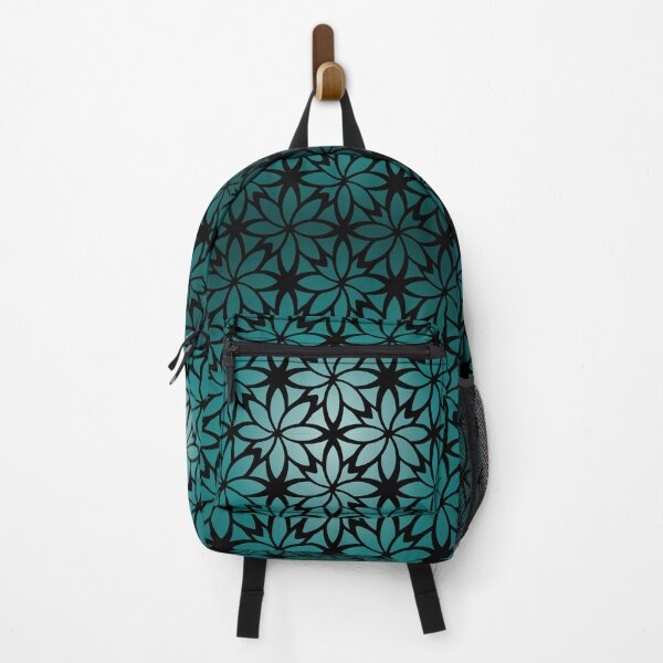 Item preview, Black and Teal Floral Pattern designed and sold by venella.