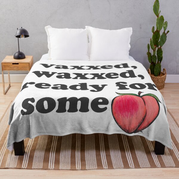 Item preview, Vaxxed Waxxed Ready For Some...Peach Emoji designed and sold by The White Bat.