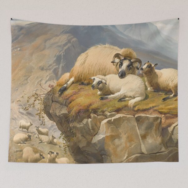 Item preview, Sheep in the Isle of Skye - Thomas Sidney Cooper - 1898 designed and sold by CJET.