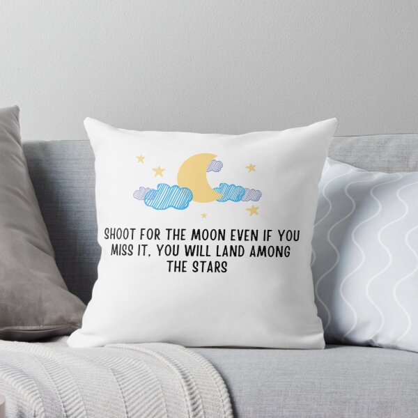 Item preview, Moon and Quote 'Shoot for the Moon - even if you miss it, you will land among the stars designed and sold by PIXEcompany.