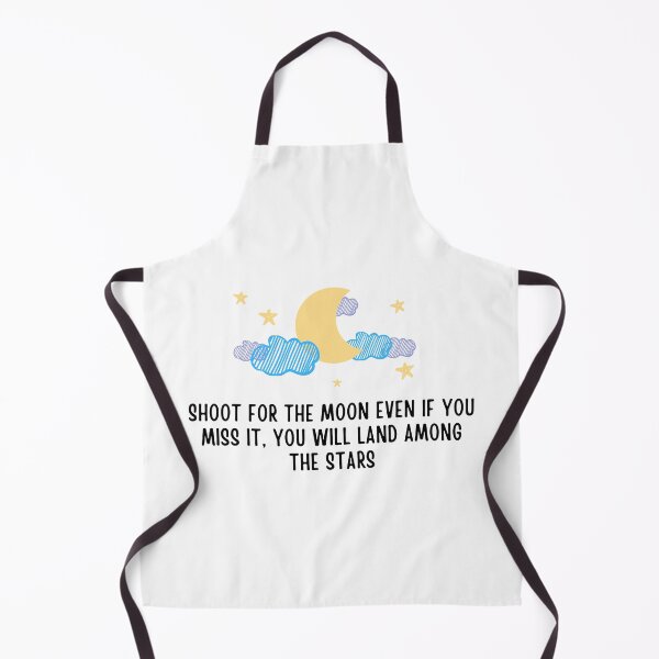 Item preview, Moon and Quote 'Shoot for the Moon - even if you miss it, you will land among the stars designed and sold by PIXEcompany.