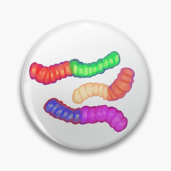 Item preview, gummy worm sticker pattern designed and sold by Enternamehereee.