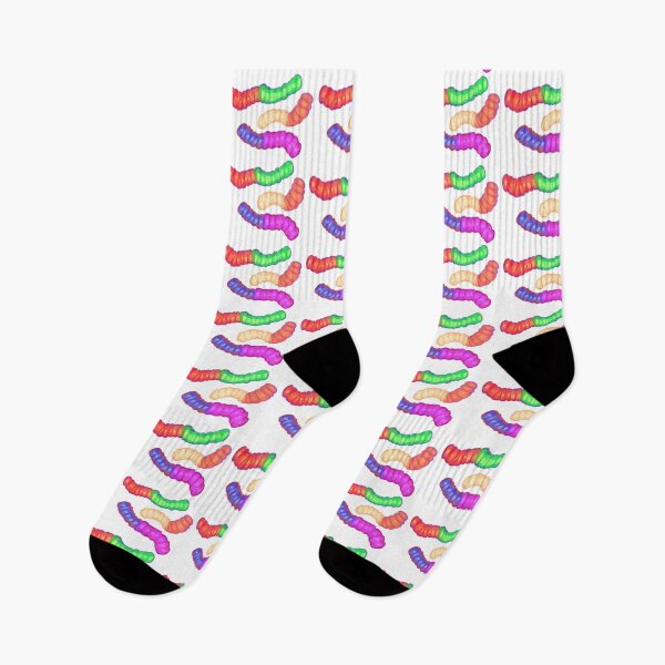 Item preview, gummy worm sticker pattern designed and sold by Enternamehereee.