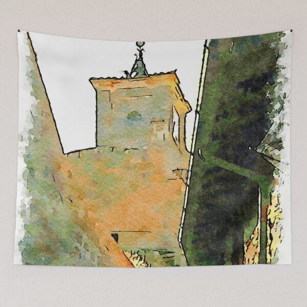 Item preview, Barbarano Romano: roof and tower designed and sold by Giuseppe Cocco.