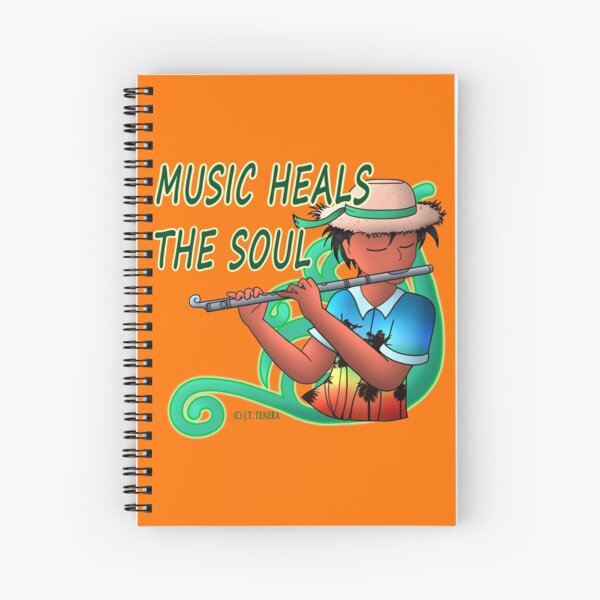 Healing Music of The Island Spiral Notebook