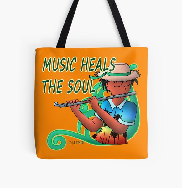 Healing Music of The Island All Over Print Tote Bag