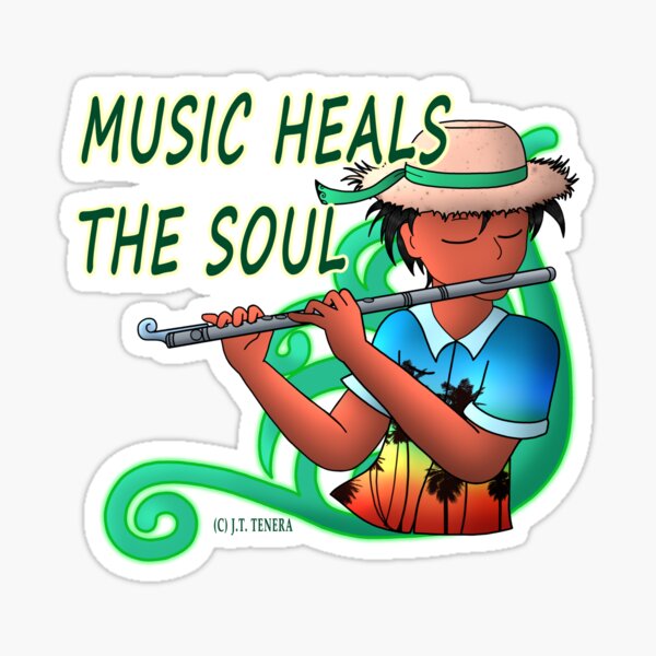 Healing Music of The Island Sticker