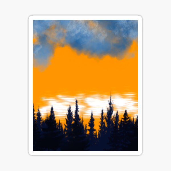 The golden forest of El dorado Sticker