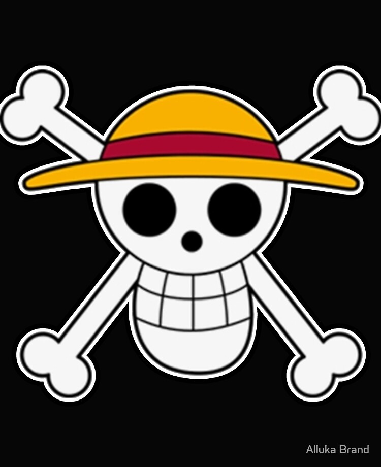 StrawHat Flag and Mask and more to decorate your room , buy and join the  Straw Hat crew Sticker for Sale by Alluka Brand