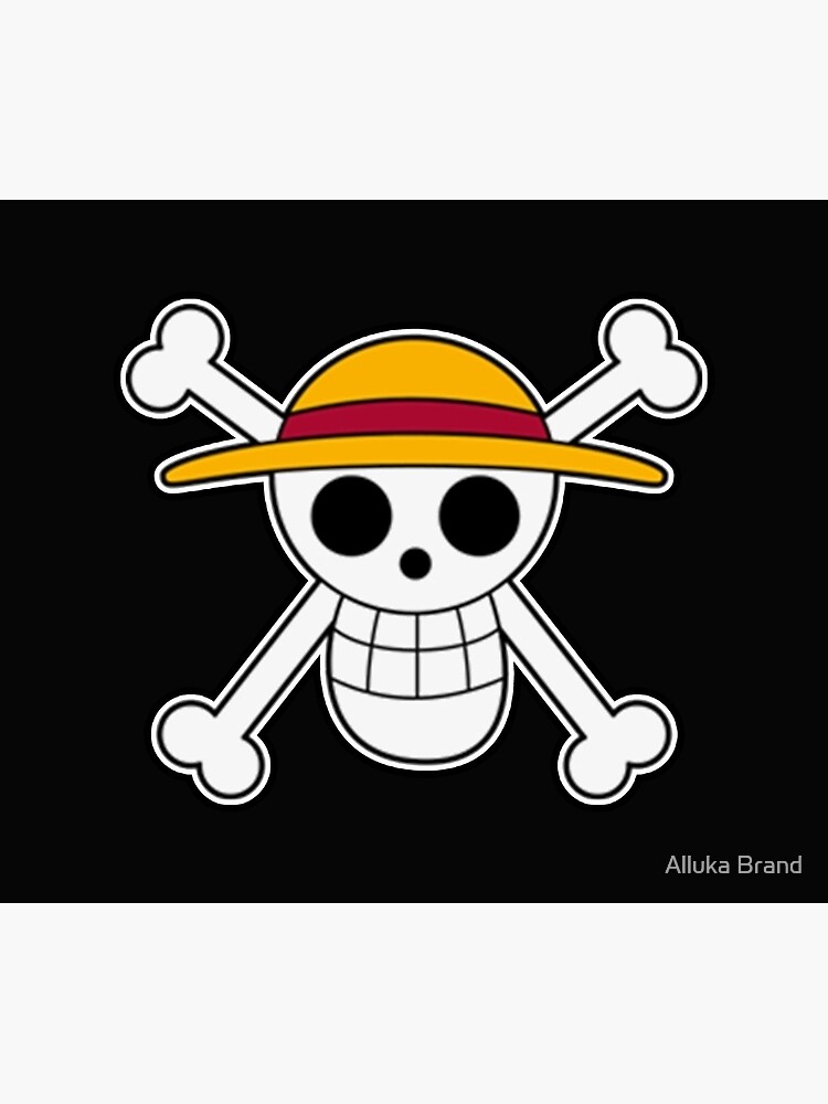 StrawHat Flag and Mask and more to decorate your room , buy and join the  Straw Hat crew Sticker for Sale by Alluka Brand