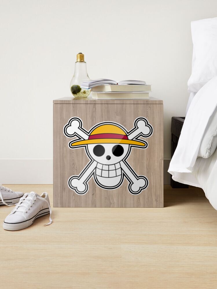 StrawHat Flag and Mask and more to decorate your room , buy and join the  Straw Hat crew Sticker for Sale by Alluka Brand