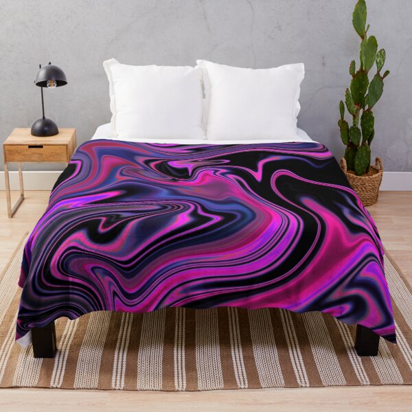 Item preview, Psychedelic Black Neon Pink designed and sold by JustFloating-.