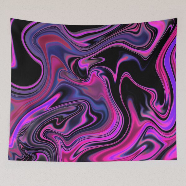 Item preview, Psychedelic Black Neon Pink designed and sold by JustFloating-.