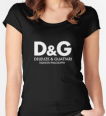Deleuze - Guattari - Fashion Philosophy - White Women's Fitted Scoop T-Shirt