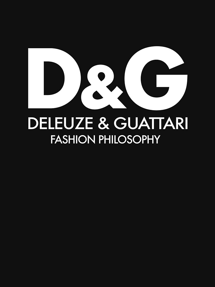 « Deleuze - Guattari - Philosophie de la mode - Blanc » par toptaptip
