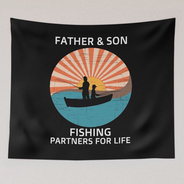 Item preview, Father and Son Fishing Partners For Life Father's Day Gift designed and sold by liftdesign.