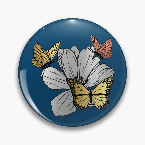 Item preview, Siver Flowers & Gold and Bronze Butterflies designed and sold by albix81.