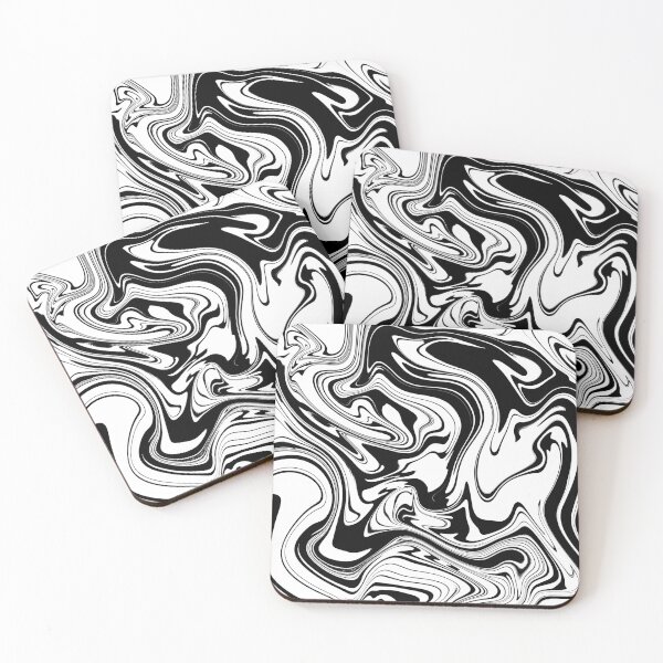 Item preview, Black and White Siwrls designed and sold by JustFloating-.