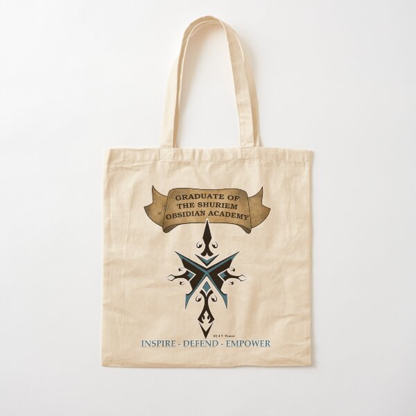 Obsidian Academy Graduate Cotton Tote Bag