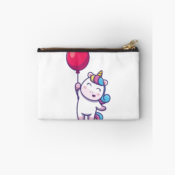 Item preview, cute unicorn balloon red designed and sold by Haxino.