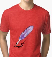 Watercolor Quill Pen Tri-blend T-Shirt