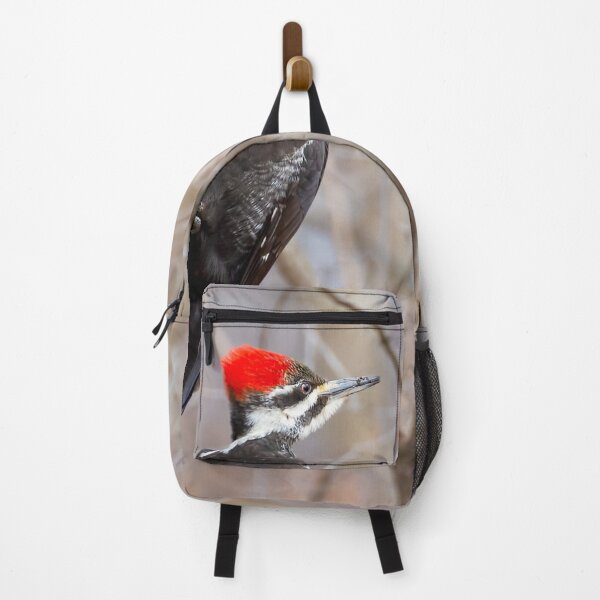 Item preview, Female Pileated Woodpecker Perched on a Tree Trunk designed and sold by Karen Hogan.