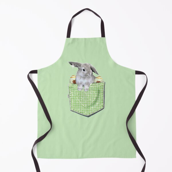 Item preview, Cute Easter Bunny Eggs in a Green Plaid Spring Pocket Kawaii designed and sold by Jolly-Yosei.