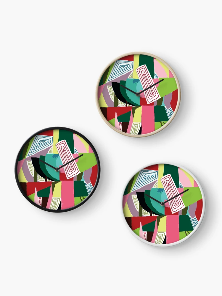 Thumbnail 3 of 4, Clock, Color Block Collection - Split Complementary designed and sold by parkerkulm.