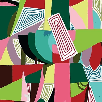 Artwork thumbnail, Color Block Collection - Split Complementary by parkerkulm