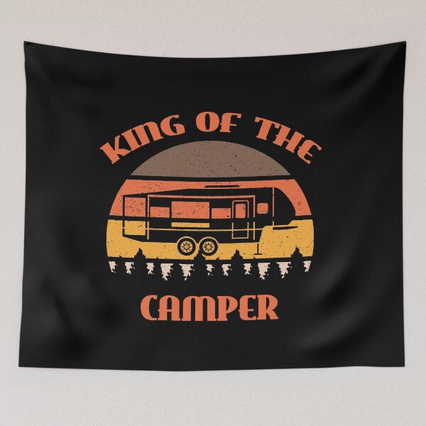 Item preview, King of the Camper Vintage Retro Sunset designed and sold by liftdesign.