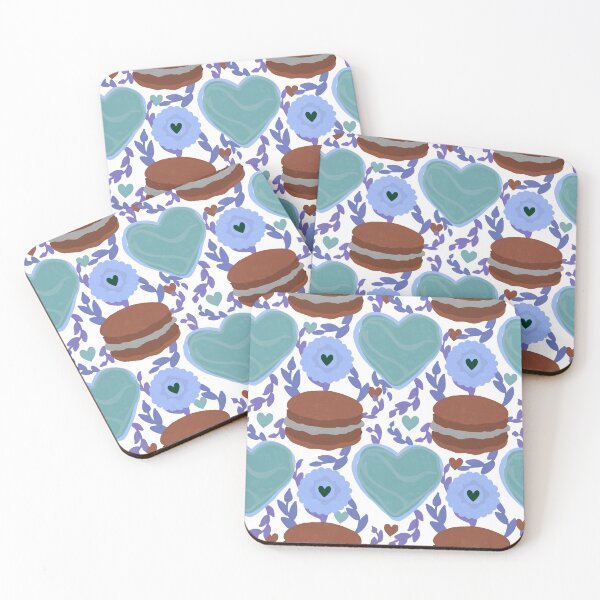 Item preview, Cookies and Floral Baking Pattern designed and sold by willowsbunnies.