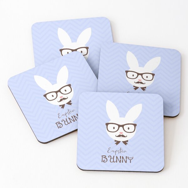 Item preview,  EaPster bunny baby blue designed and sold by urban-color.