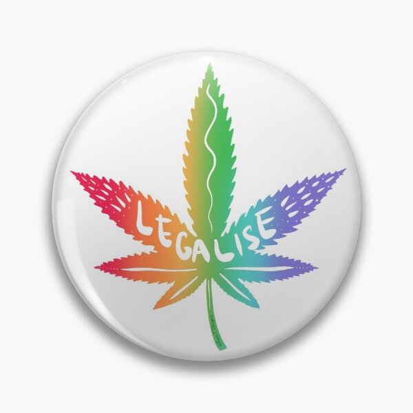 Item preview, Legalise Rainbow Kush Gradient Weed Leaf designed and sold by Peach T.