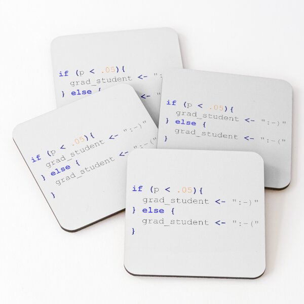 Item preview, Statistical Significance = Happy Grad Student (R inspired) designed and sold by Lindsay Santacroce.