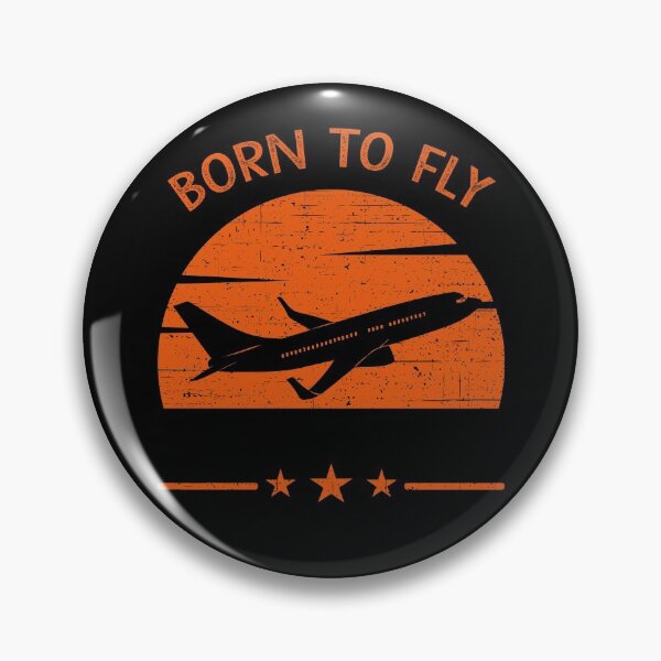 Item preview, Born to Fly Aviation Round Vintage Sunset designed and sold by liftdesign.