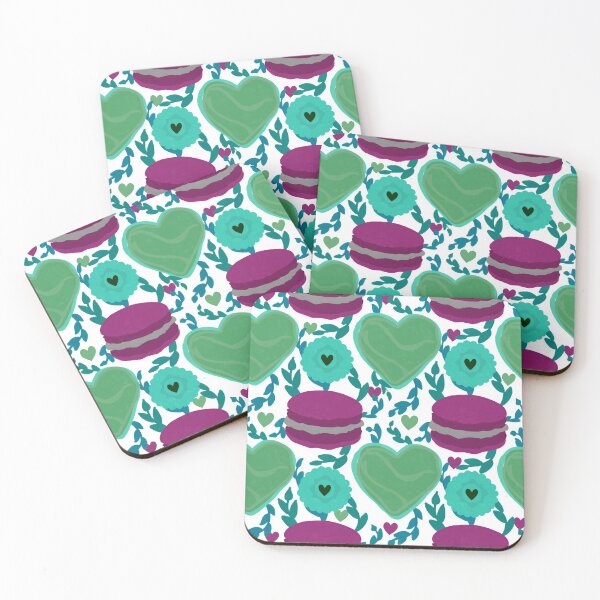 Item preview, Cookies and Floral Baking Pattern designed and sold by willowsbunnies.