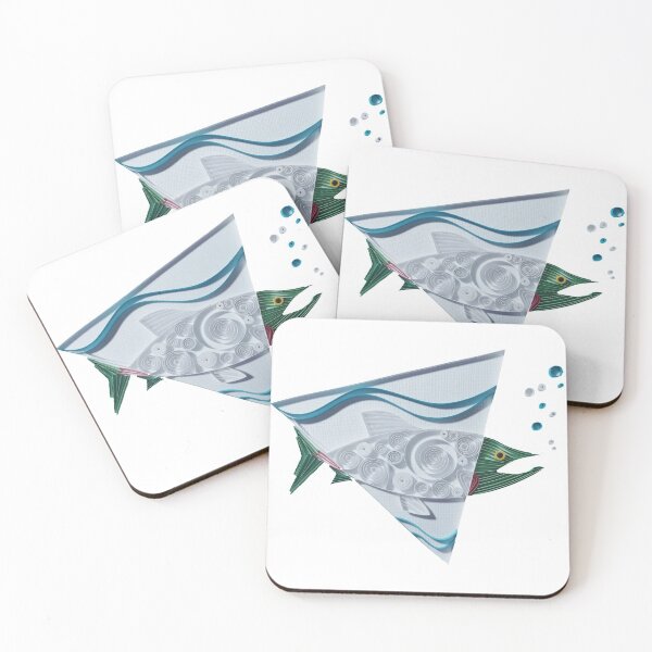 Item preview, Geometric Sockeye Salmon designed and sold by NerdPaperArtist.