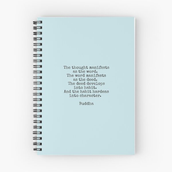 Item preview, The thought manifests as the word - Buddha vintage typewriter style designed and sold by Inspirationmotivation.