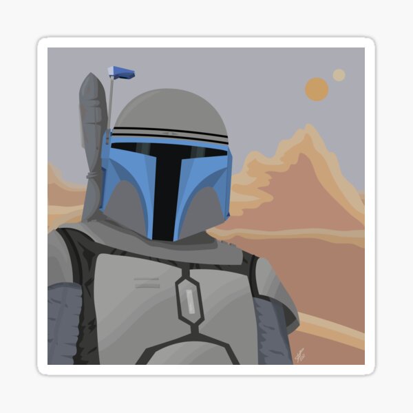 Sticker Jango Redbubble