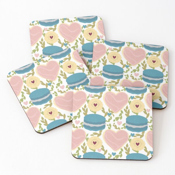 Item preview, Whimsical Cookies and Floral Baking Pattern designed and sold by willowsbunnies.