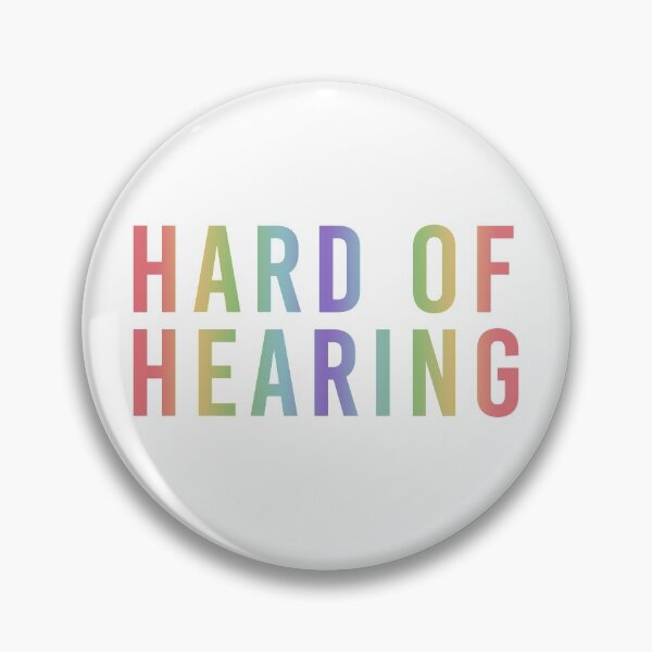 Item preview, Hard of Hearing (Pale Rainbow on White) designed and sold by alienfolklore.