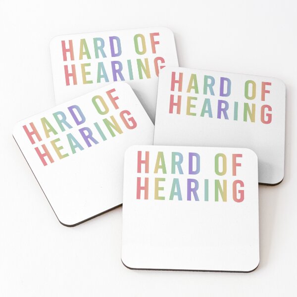 Item preview, Hard of Hearing (Pale Rainbow on White) designed and sold by alienfolklore.