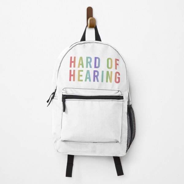 Item preview, Hard of Hearing (Pale Rainbow on White) designed and sold by alienfolklore.