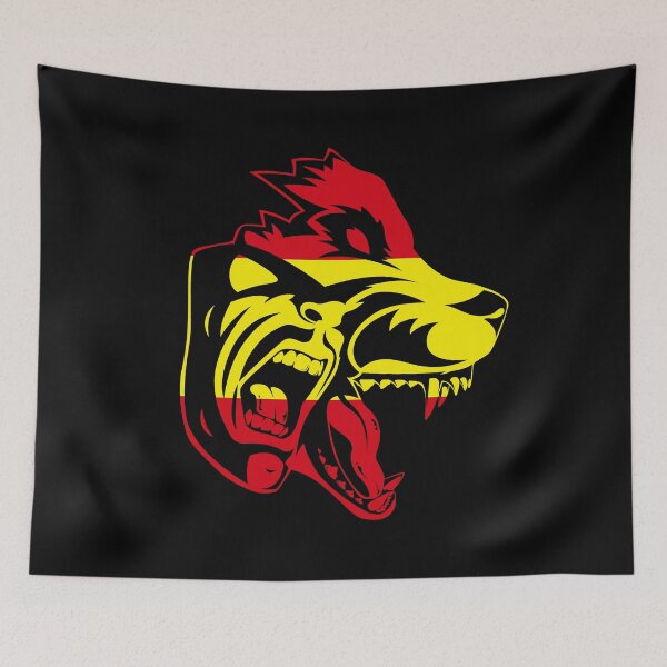 Item preview, Werewolf Spanish Flag Beast Spain Wolf Wolfman Transformation designed and sold by BEAST NYC.